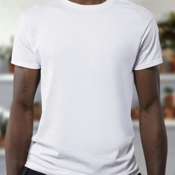 Men's Soft Cotton Crew-Neck T-Shirt in White