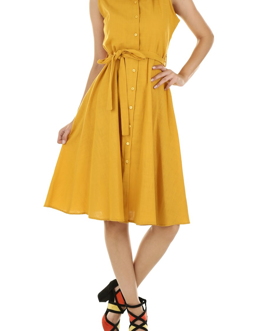 Women's Cotton Shirt Dress - view 4