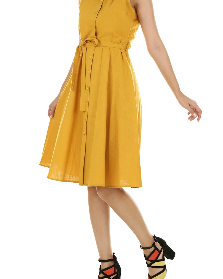 Women's Cotton Shirt Dress - view 3